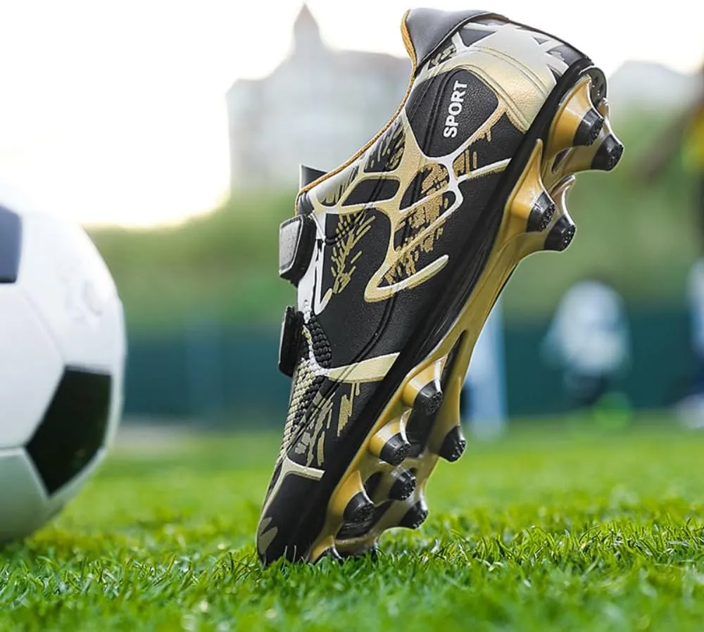 Kids' Soccer Cleats - Boys & Girls Indoor/Outdoor Spikes & Flat Bottom Artificial Turf Football Training Sneakers