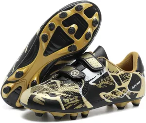 Kids' Soccer Cleats - Boys & Girls Indoor/Outdoor Spikes & Flat Bottom Artificial Turf Football Training Sneakers