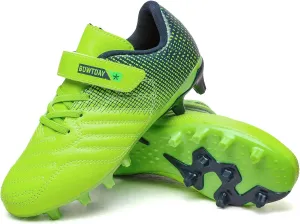 Kids Soccer Cleats Boys Girls Athletic Outdoor Firm Ground Youth Football Shoes(Little Kid/Big Kid)