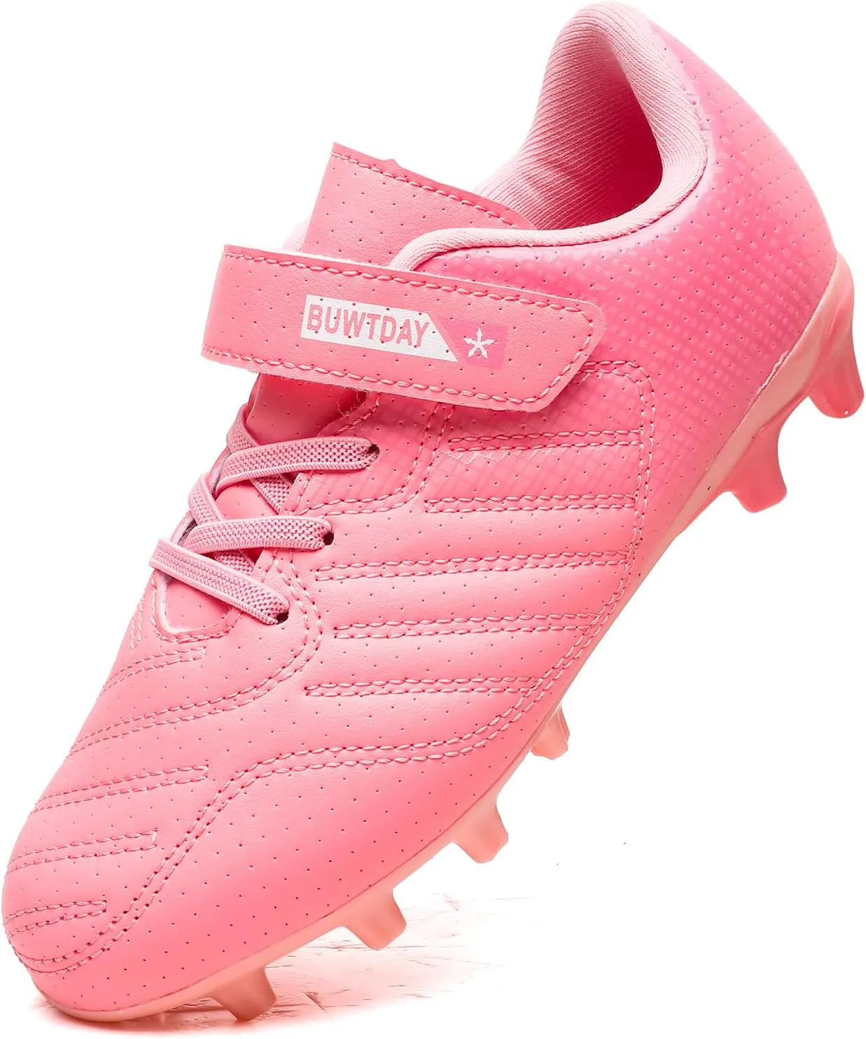 Kids Soccer Cleats Boys Girls Athletic Outdoor Firm Ground Youth Football Shoes(Little Kid/Big Kid)
