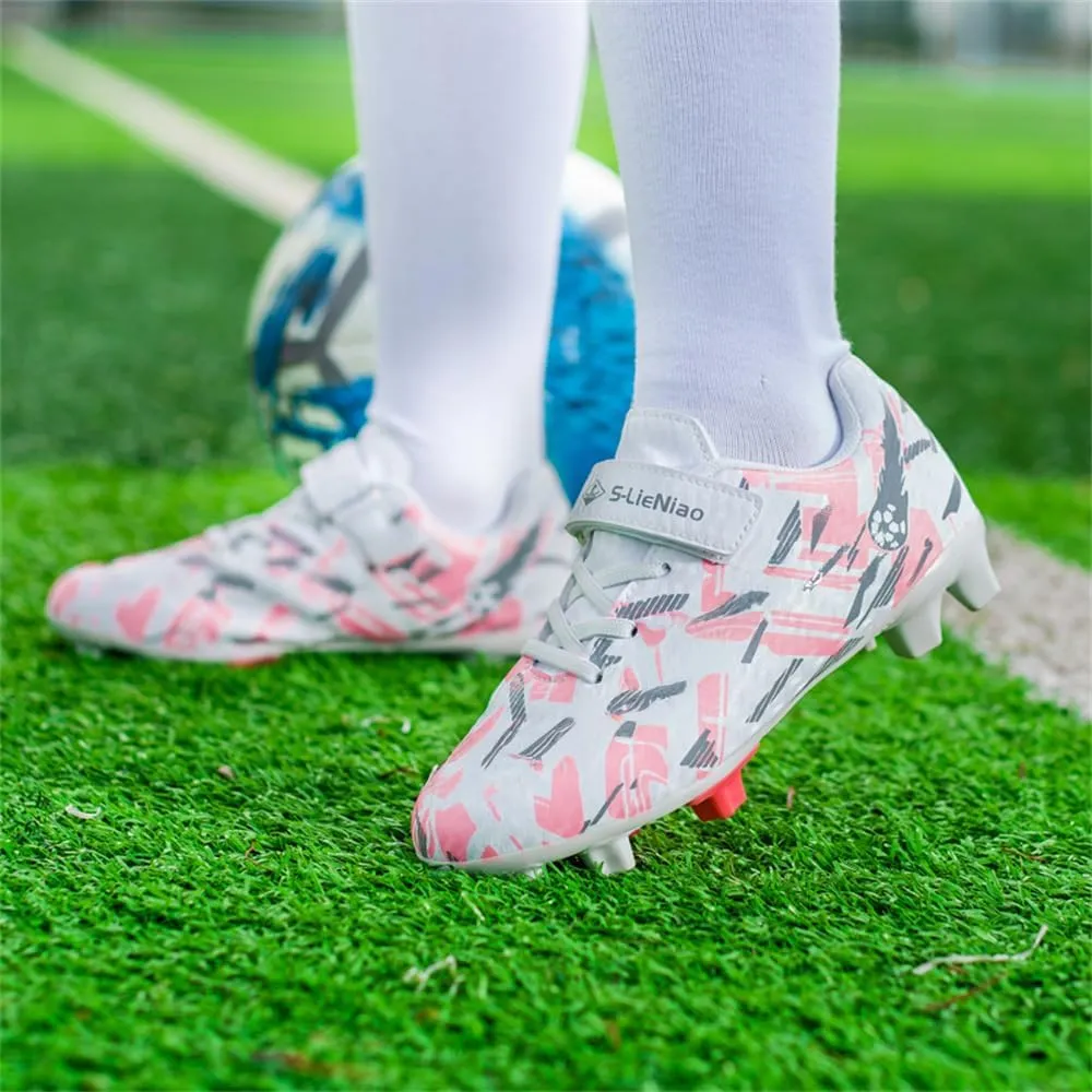 Kids Soccer Shoes Boys Football Cleats Professional Athletic Outdoor Trainning Football Shoes Youth Girl Turf Soccer Cleats
