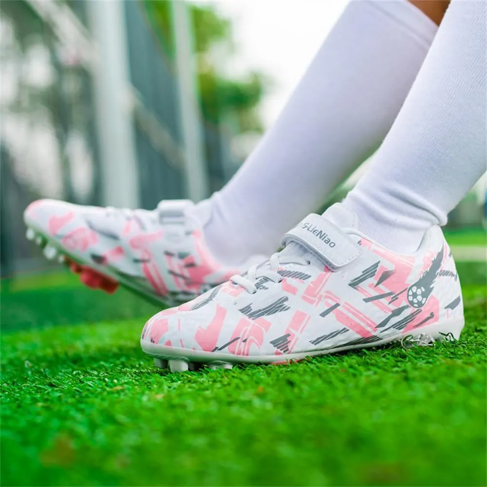 Kids Soccer Shoes Boys Football Cleats Professional Athletic Outdoor Trainning Football Shoes Youth Girl Turf Soccer Cleats