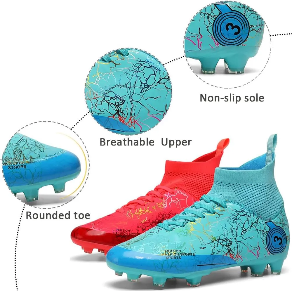 Kids Soccer Shoes Boys Football Cleats Professional Athletic Outdoor Trainning Football Shoes Youth Girl Turf Soccer Cleats