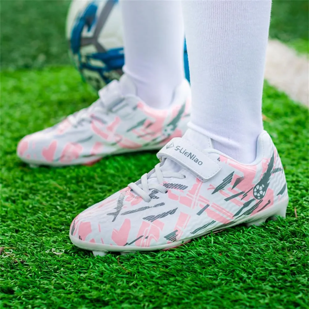 Kids Soccer Shoes Boys Football Cleats Professional Athletic Outdoor Trainning Football Shoes Youth Girl Turf Soccer Cleats