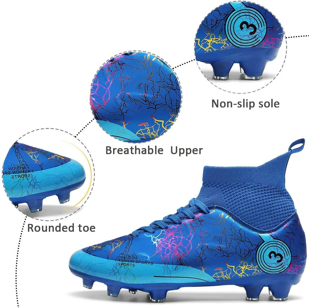 Kids Soccer Shoes Boys Football Cleats Professional Athletic Outdoor Trainning Football Shoes Youth Girl Turf Soccer Cleats