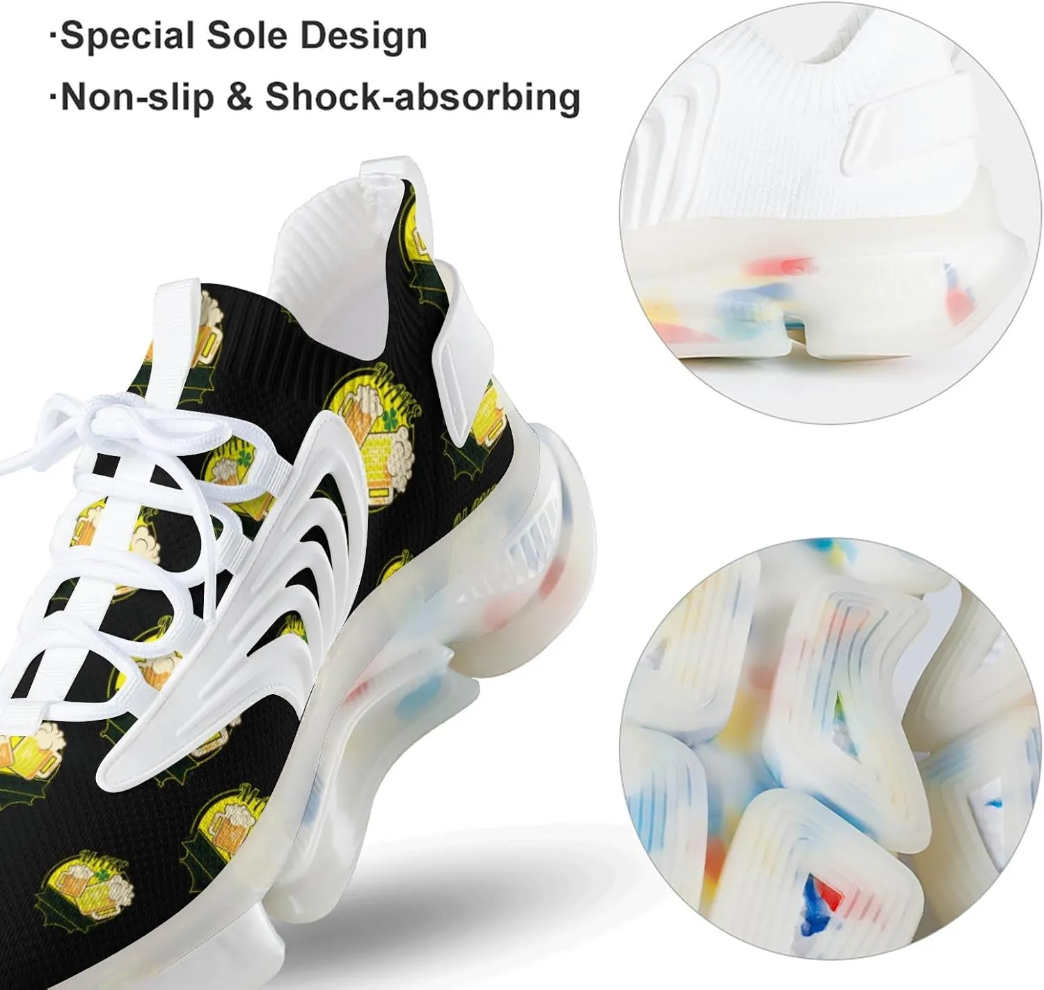 Make St. Patrick's Day Great Again Men's Running Shoes Lightweight Walking Shoe Breathable Sneaker