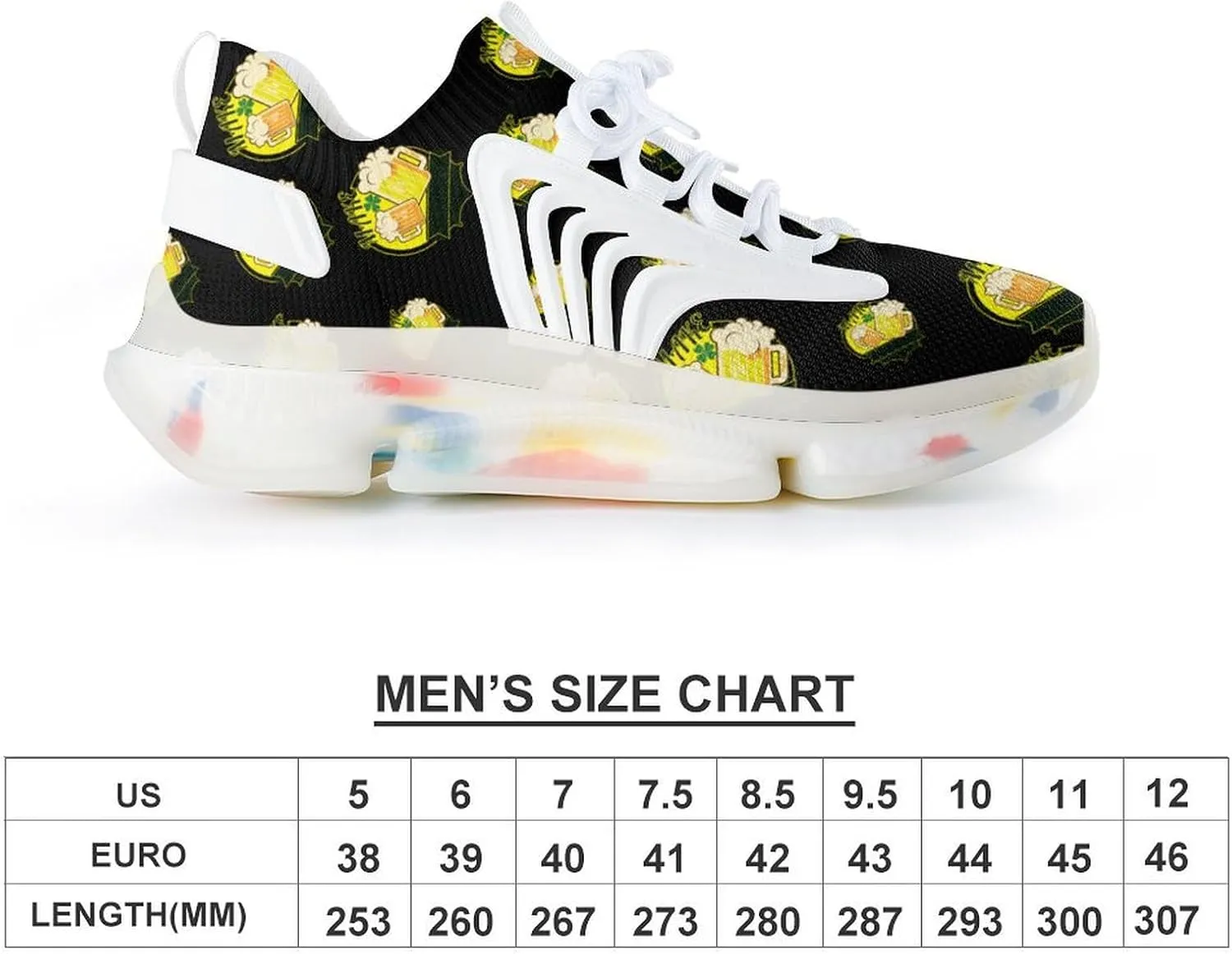 Make St. Patrick's Day Great Again Men's Running Shoes Lightweight Walking Shoe Breathable Sneaker