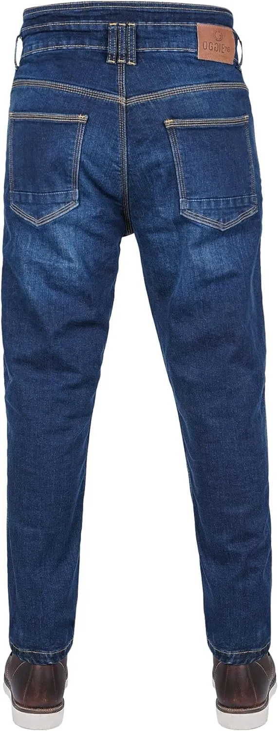 Men Motorcycle Jeans Motorbike Protective Pants Reinforced Denim Trousers Kevlar Protective CE Approved Removable Armored