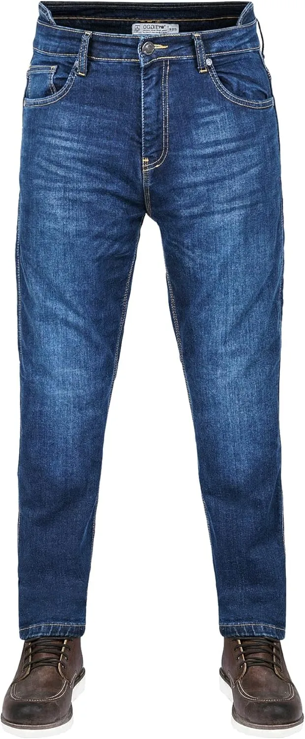 Men Motorcycle Jeans Motorbike Protective Pants Reinforced Denim Trousers Kevlar Protective CE Approved Removable Armored