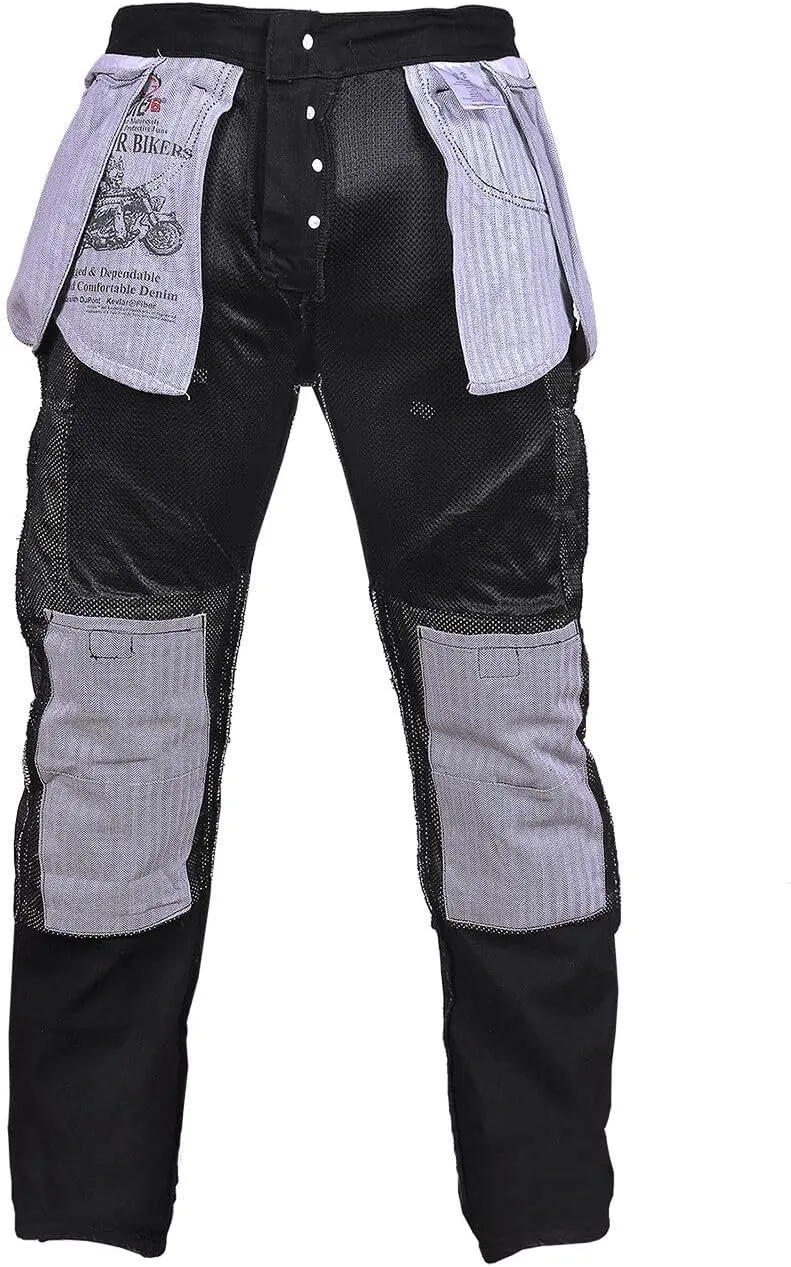 Men Motorcycle Jeans Motorbike Protective Pants Reinforced Denim Trousers Kevlar Protective CE Approved Removable Armored