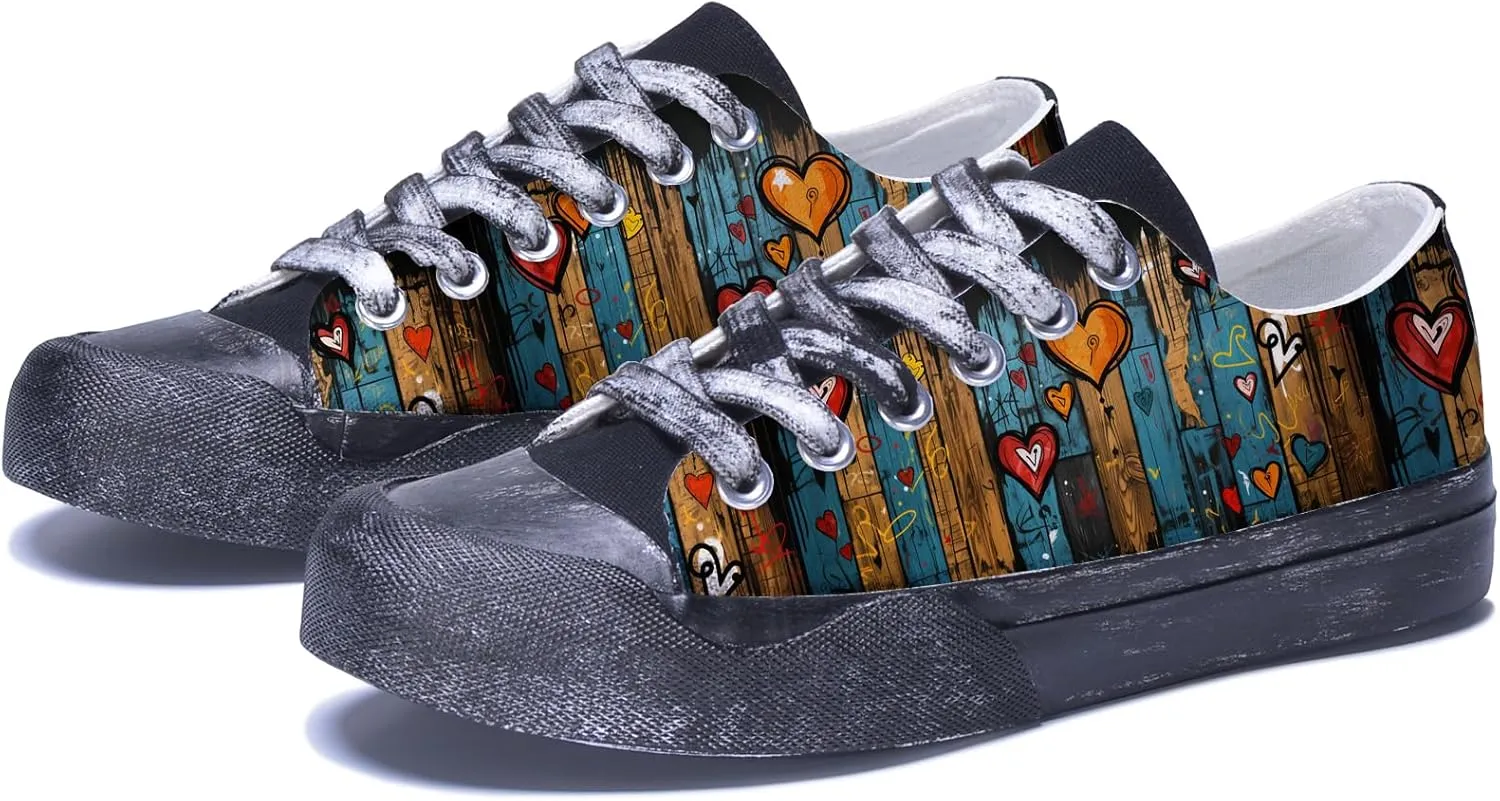 Men Skull Printed Shoes Custom Personalized Design Cool Print Low Top Fashion Sneakers for Teen Boys Girls Student Women Canvas Shoes Cosplay Classic Casual Shoes