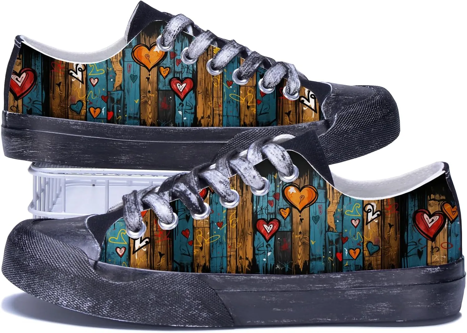 Men Skull Printed Shoes Custom Personalized Design Cool Print Low Top Fashion Sneakers for Teen Boys Girls Student Women Canvas Shoes Cosplay Classic Casual Shoes