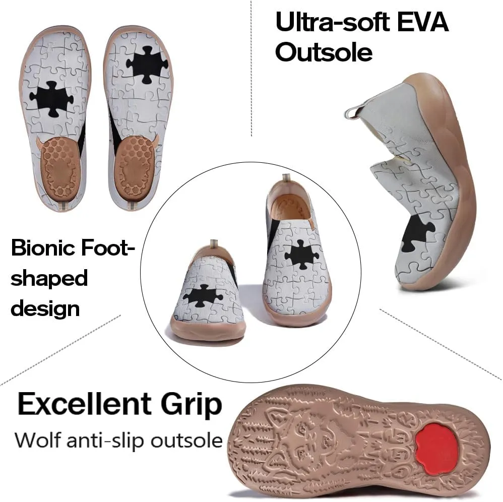 Men's All-Day Comfort Loafers Lightweight Slip-On Walking Sneaker Stylish Elastic Collar Travel Shoes