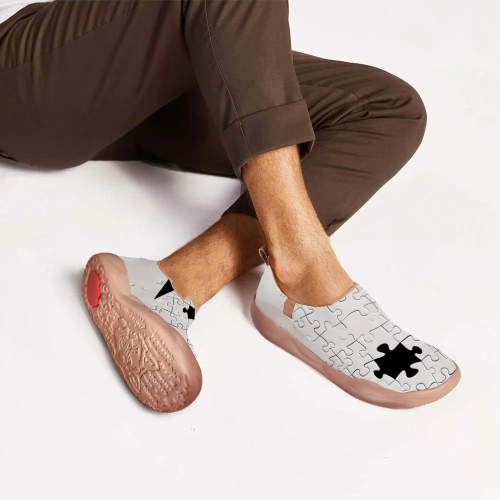 Men's All-Day Comfort Loafers Lightweight Slip-On Walking Sneaker Stylish Elastic Collar Travel Shoes