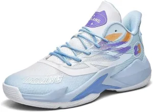 Men's Basketball Shoes High Top Anti Slip Breathable Fashionable Sports Shoes Lace Up Sports Training Boots