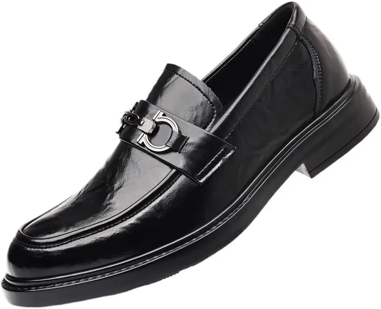 Men's Breathable Oxford Shoes Lightweight Business Dress Shoes Comfortable All-Day Wear Derby