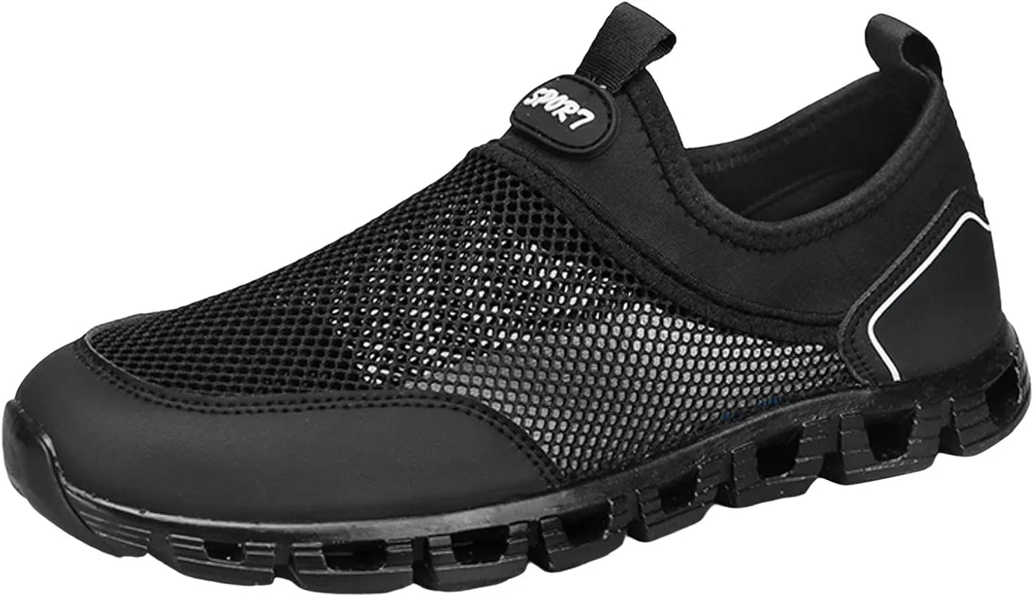 Men's Comfortable Canvas Shoes Comfortable Breathable Lightweight Tennis Shoe Hook and Loop Orthopedic Sneakers