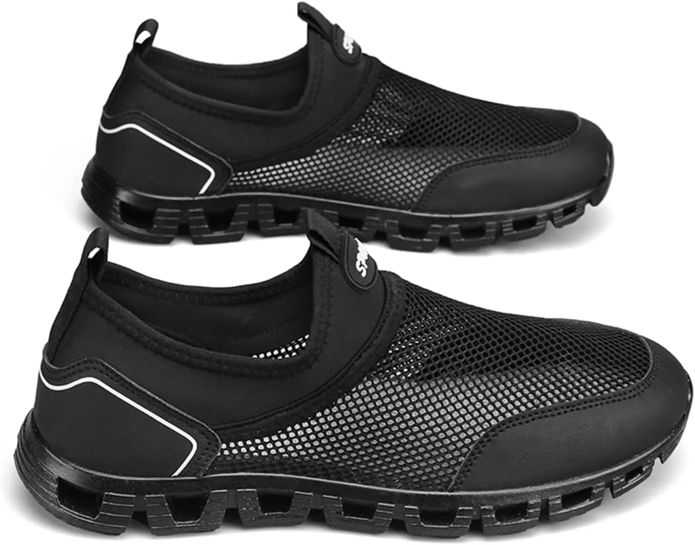 Men's Comfortable Canvas Shoes Comfortable Breathable Lightweight Tennis Shoe Hook and Loop Orthopedic Sneakers