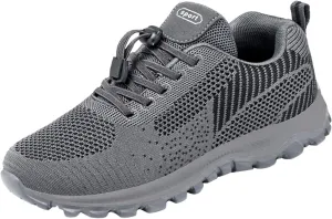Men's Lace Up Memory Foam Sneakers Comfortable Breathable Lightweight Tennis Shoe Athletic Gym Tennis Sneakers