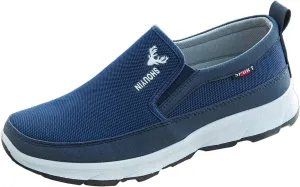 Men's Low Top Casual Shoes Spring and Autumn All Day Wear Comfortable Breathable Flat Bottom Non Slip Leisure Sports Shoes Lace up Soft Sole Loafer