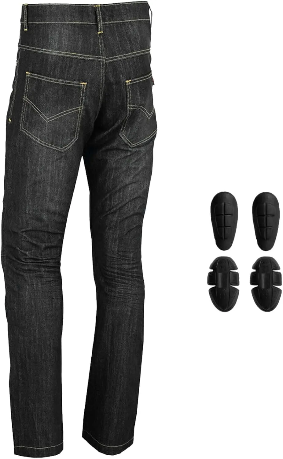 Mens Motorcycle Jeans Protective Motocross Denim Jeans Pants Reinforced Hip and Knee Safety with CE Removable Armor