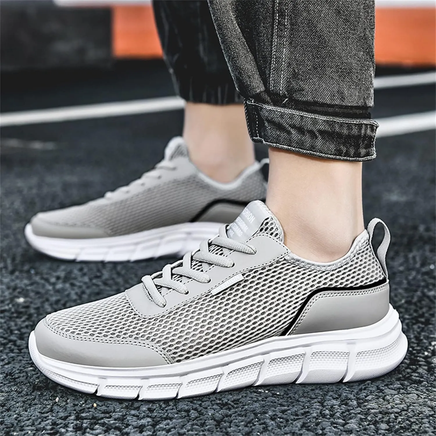 Men's Orthopedic Comfortable Lace Up Shoes Breathable Comfort Walking Shoe Memory Foam Versatile Shoes for Men