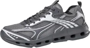 Men's Reathable Stretch Canvas Shoes Lightweight Breathable Slip On Running Shoe Arch Support Plantar Fasciitis