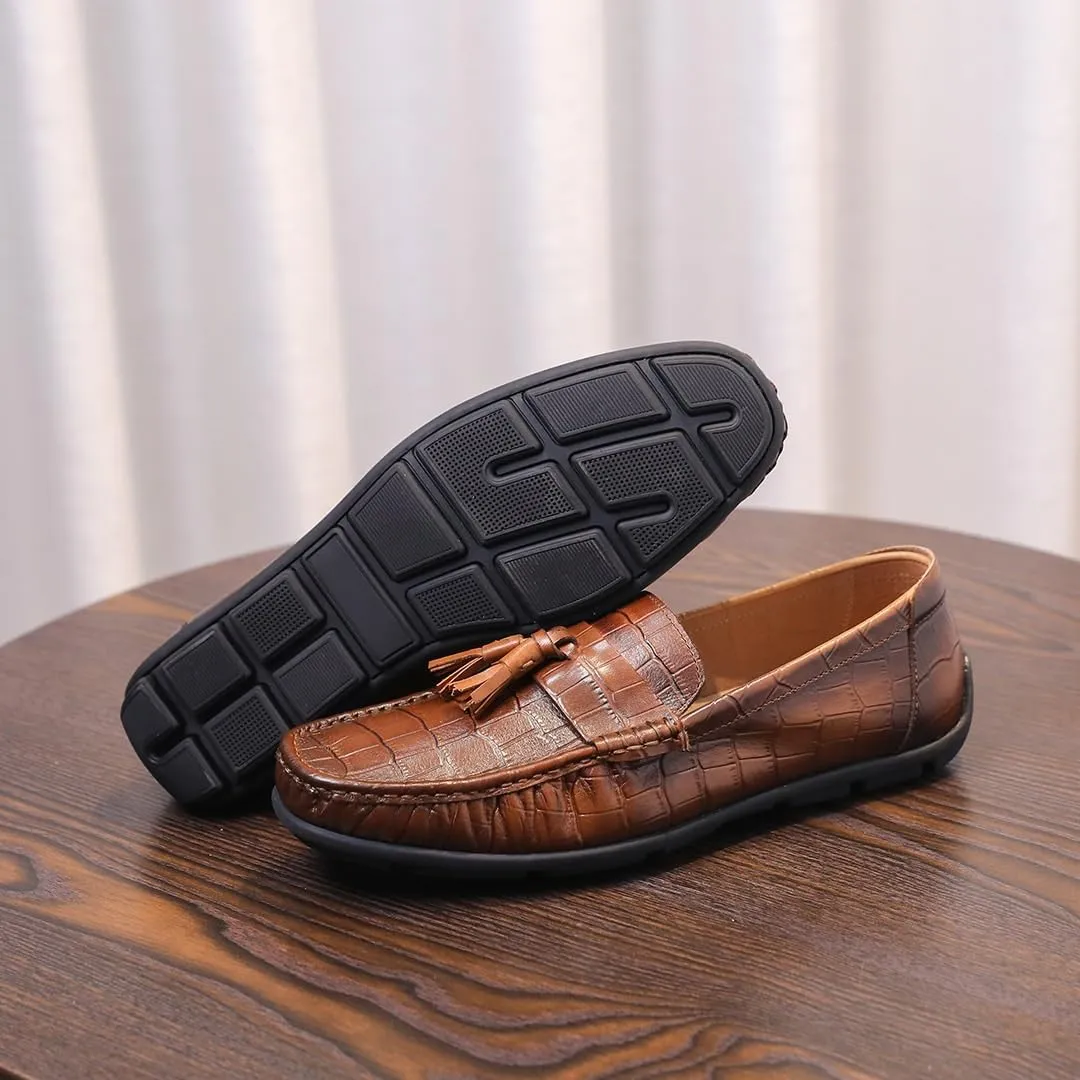 Men's Slip-On Comfortable Walking Loafers Lightweight Casual Shoes with All-Day Comfort