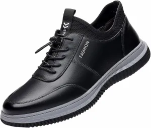 Men's Spring and Autumn High Top Casual Shoes Non Slip All Day Wear Comfortable Breathable Flat Bottom Leisure Sports Shoes Lace up Solid Color
