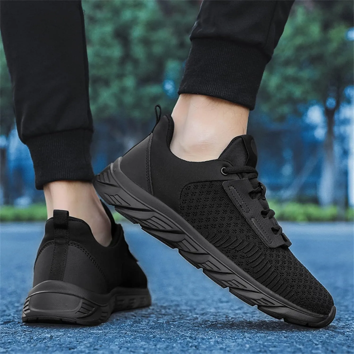 Men's Stretch Memory Foam Shoes Breathable Casual Comfortable Walking Sneaker Men's Comfortable Diabetic Shoes
