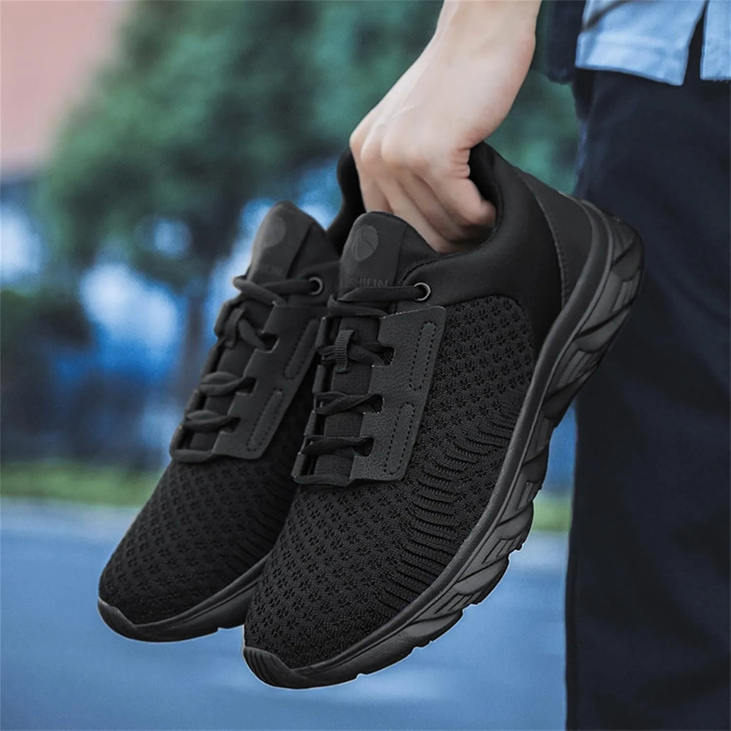 Men's Stretch Memory Foam Shoes Breathable Casual Comfortable Walking Sneaker Men's Comfortable Diabetic Shoes