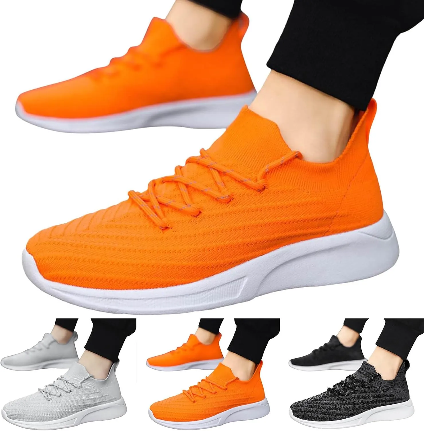 Men's Stylish Orthopedic Sneakers Lightweight Breathable Walking Shoe Gym Tennis Men's Comfortable Canvas Shoes