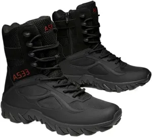 Men's Trendy High Top Hiking Boots, Comfy Non Slip Lace Up Durable Casual Shoes for Men's Outdoor Activities