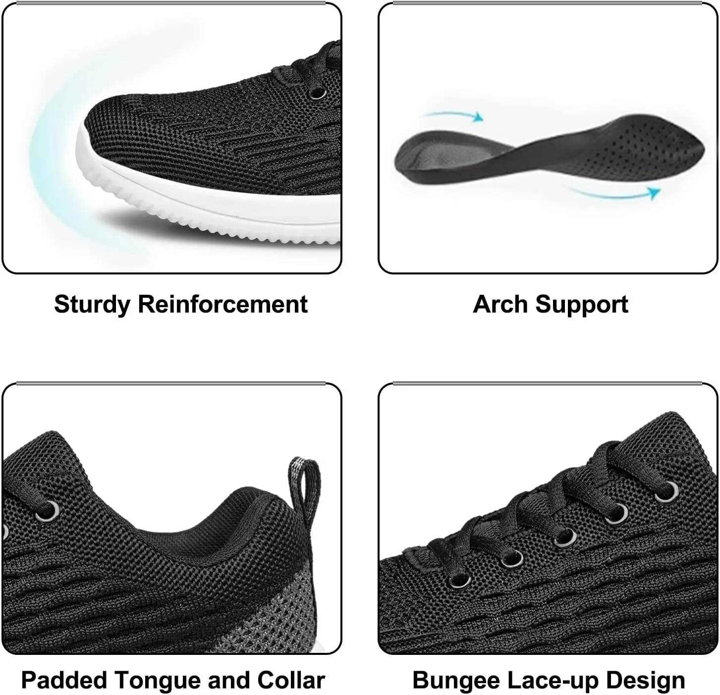 Men's Walking & Running Shoes - Lightweight, Breathable, Comfortable Fashion Sneakers