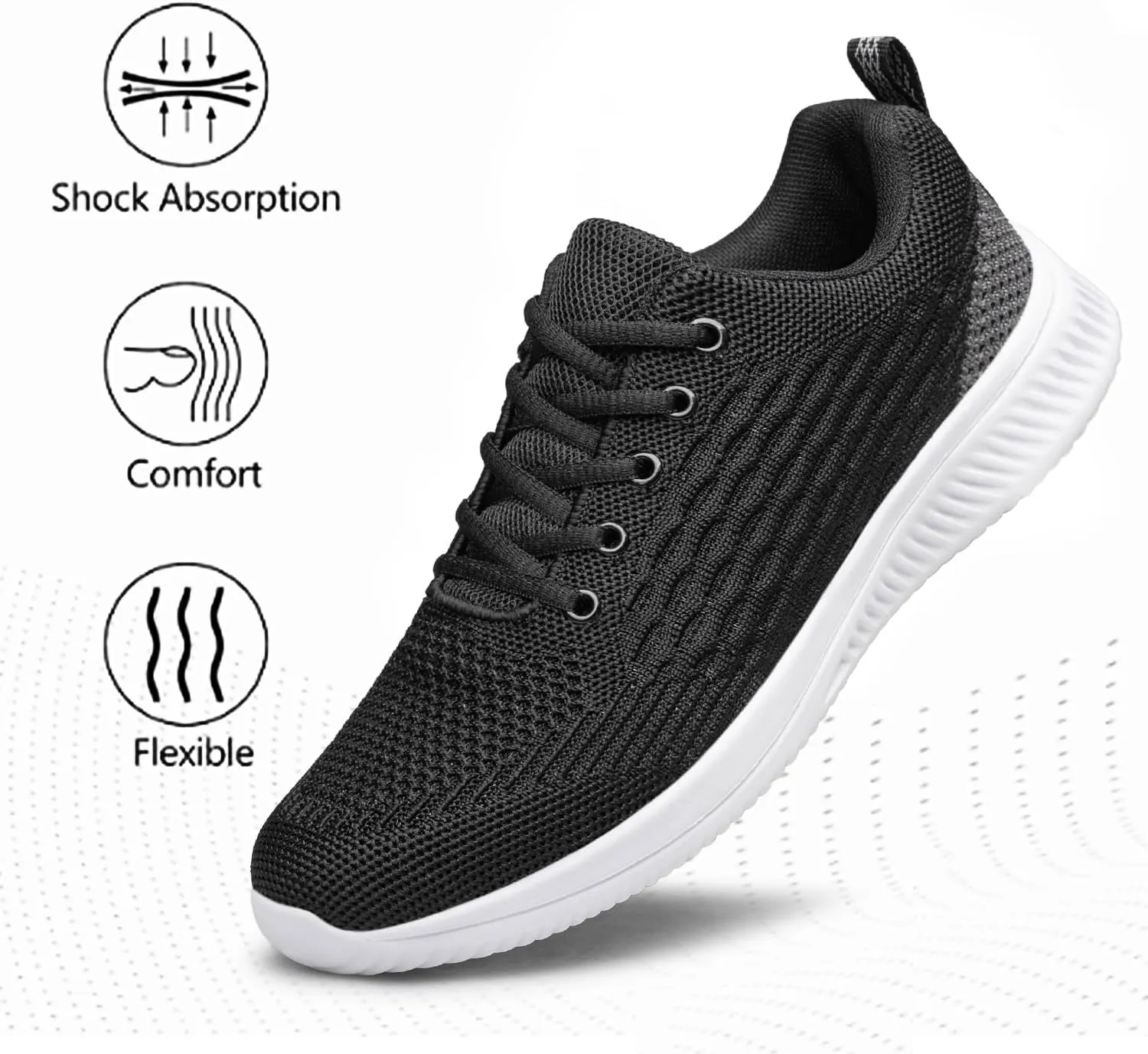 Men's Walking & Running Shoes - Lightweight, Breathable, Comfortable Fashion Sneakers
