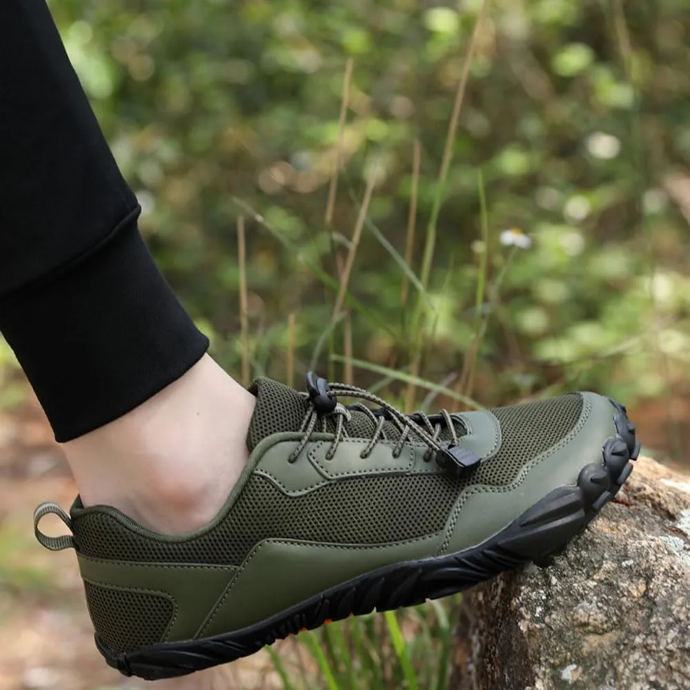 Men's Women's Low Walking Shoes, Breathable Lightweight Anti-Slip Trainers, Outdoors Unisex Hiking & Trekking & Climbing Five-Finger Footwear, Backpacking Camping Biking Sports Shoes, 36-46 EU