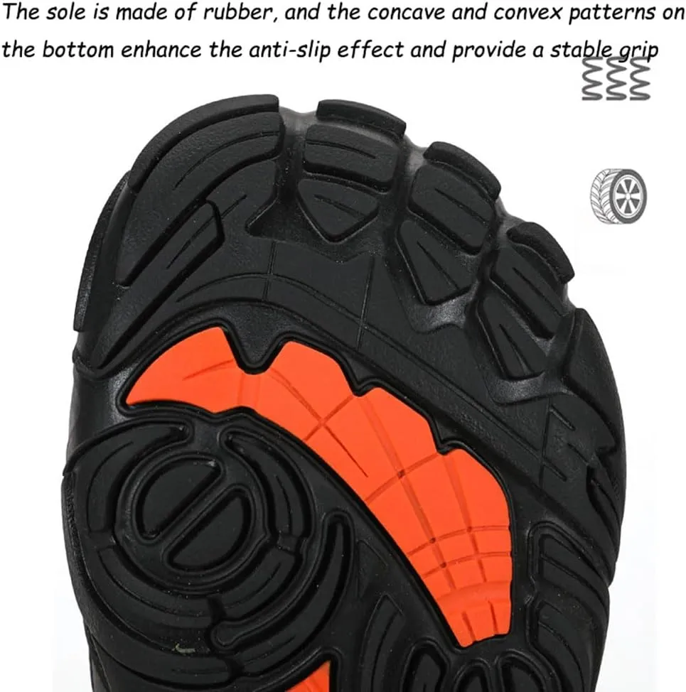 Men's Women's Low Walking Shoes, Breathable Lightweight Anti-Slip Trainers, Outdoors Unisex Hiking & Trekking & Climbing Five-Finger Footwear, Backpacking Camping Biking Sports Shoes, 36-46 EU