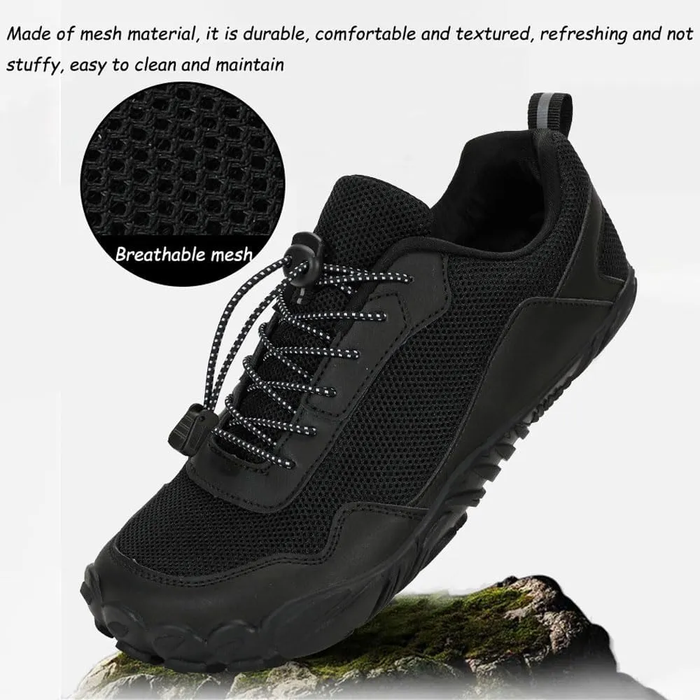 Men's Women's Low Walking Shoes, Breathable Lightweight Anti-Slip Trainers, Outdoors Unisex Hiking & Trekking & Climbing Five-Finger Footwear, Backpacking Camping Biking Sports Shoes, 36-46 EU
