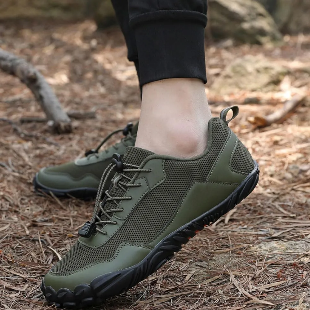 Men's Women's Low Walking Shoes, Breathable Lightweight Anti-Slip Trainers, Outdoors Unisex Hiking & Trekking & Climbing Five-Finger Footwear, Backpacking Camping Biking Sports Shoes, 36-46 EU