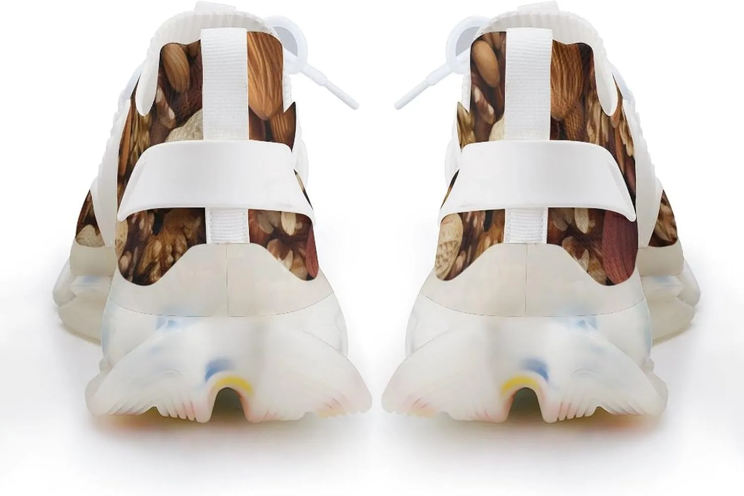 Mixed Nuts Walnuts and Cashews Men's Running Shoes Lightweight Walking Shoe Breathable Sneaker