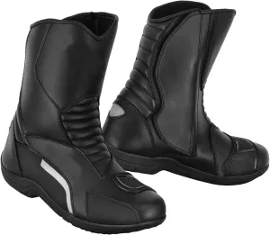 Motorbike Men's Motorcycle Shoes Ankle Protective Leather Racing Boots Non-Slip Sole Motorcross Long Shoes Waterproof