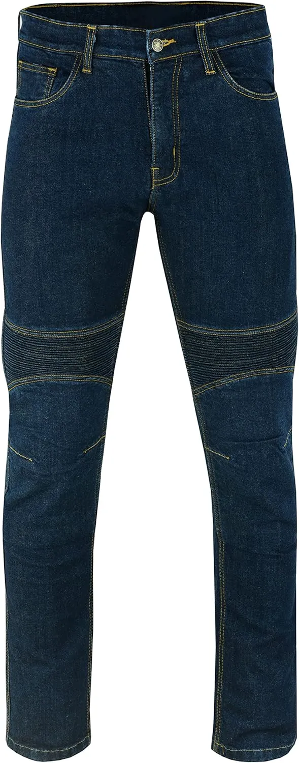 Motorcycle Kevlar Jeans Protective Motorcycle Denim Jeans Pants Reinforced Hip and Knee Safety with CE Removable Armor