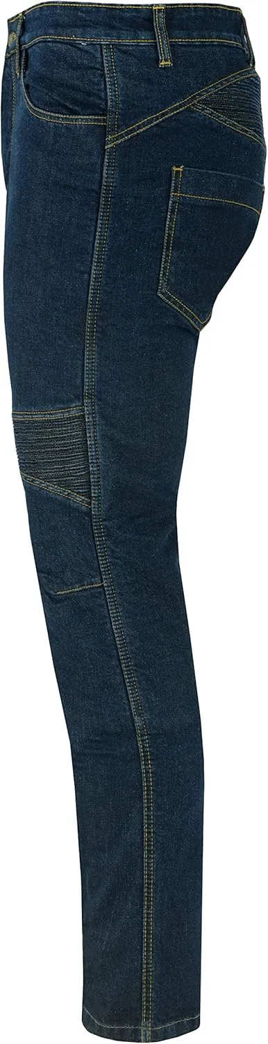 Motorcycle Kevlar Jeans Protective Motorcycle Denim Jeans Pants Reinforced Hip and Knee Safety with CE Removable Armor