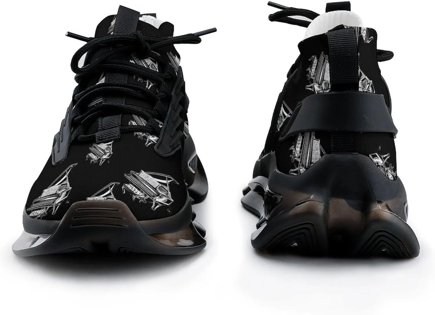 Music Piano Men's Running Shoes Lightweight Walking Shoe Breathable Sneaker