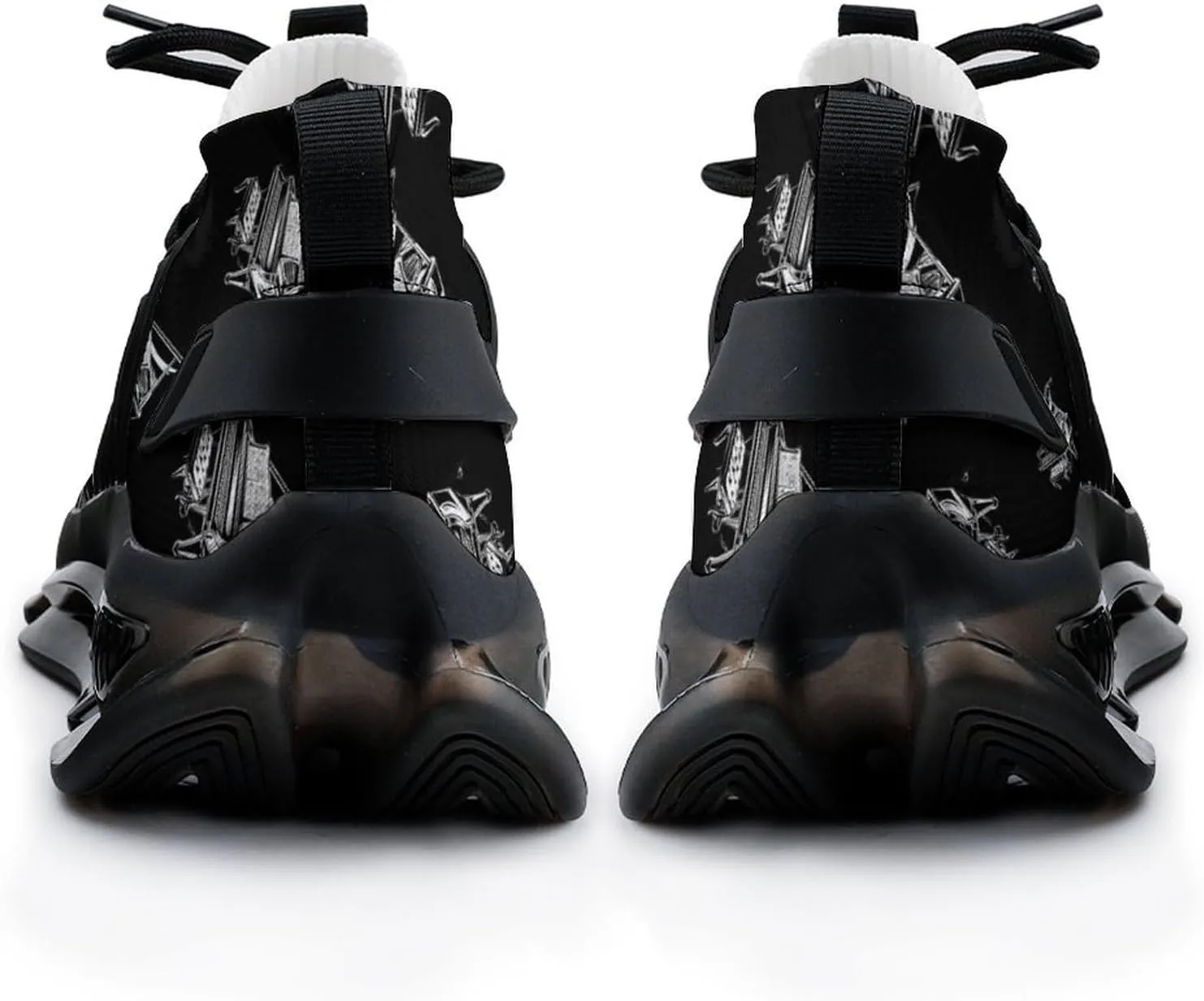 Music Piano Men's Running Shoes Lightweight Walking Shoe Breathable Sneaker