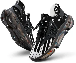 Musical Piano Keys Men's Running Shoes Lightweight Walking Shoe Breathable Sneaker