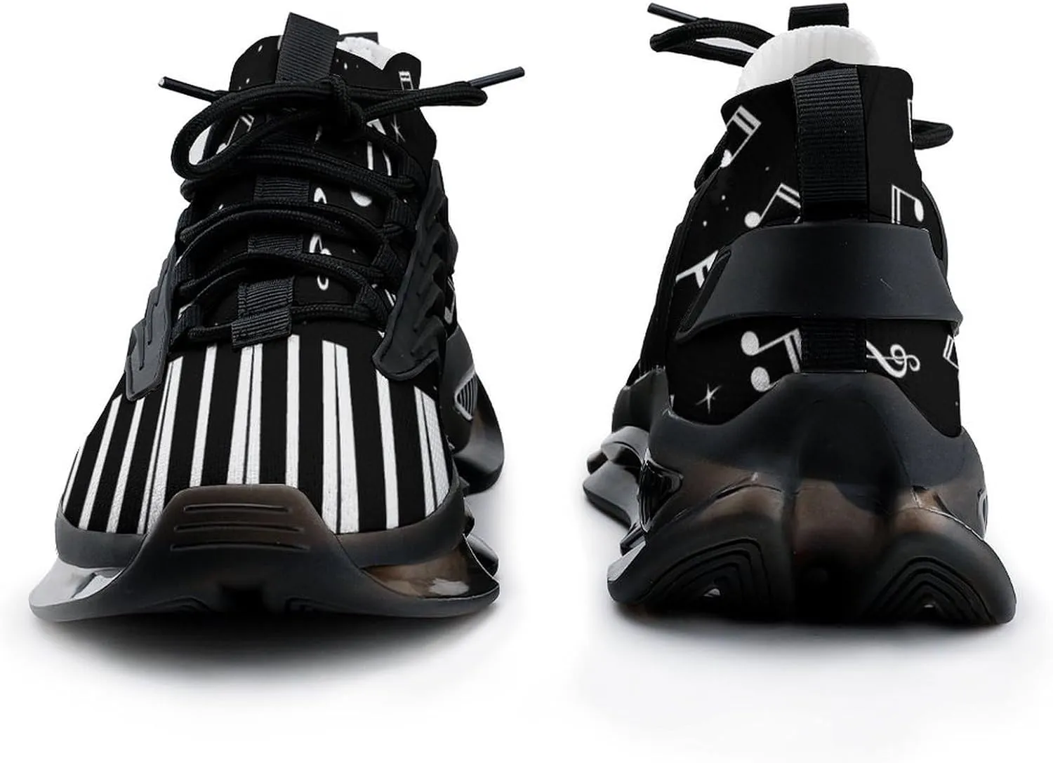 Musical Piano Keys Men's Running Shoes Lightweight Walking Shoe Breathable Sneaker