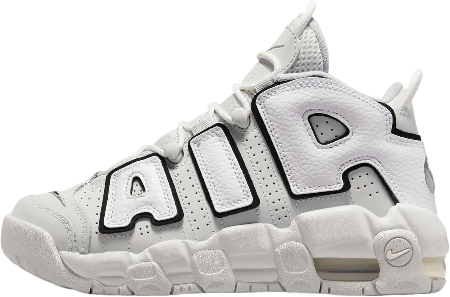 NIKE Air More Uptempo Big Kids' Shoes Grade School FD0022-001 (PH), Size 4