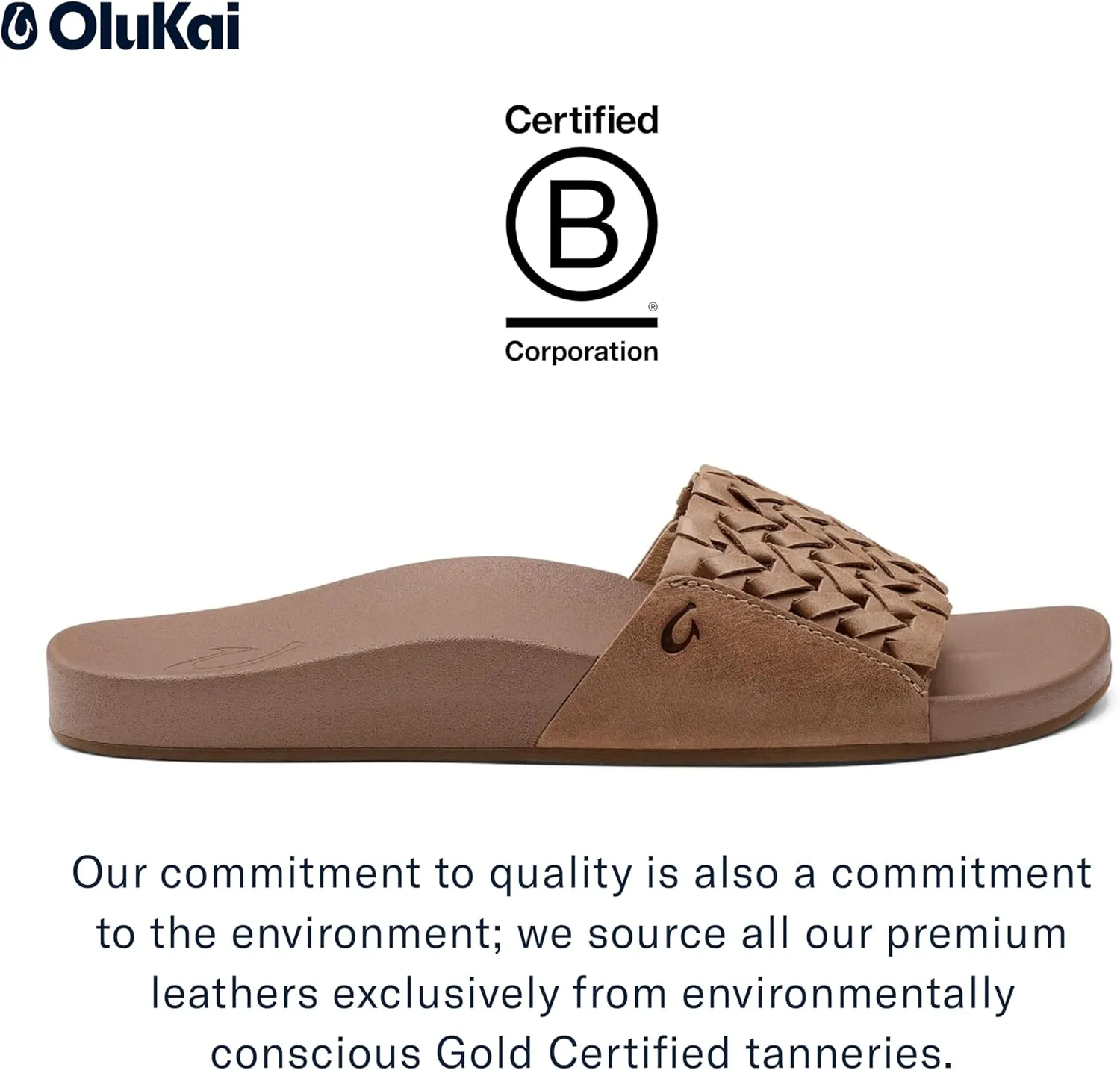 OLUKAI Kamola Women's Slide Sandal, Everyday Stylish Shoe, All-Day Wear & Comfortable Fit