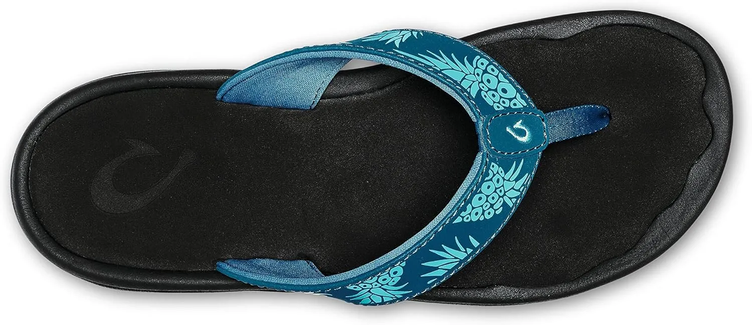 OLUKAI Ohana Women's Beach Sandals, Water Resistant Flip Flops, Arch Support & Comfort Fit, Lightweight & Durable, Enhanced Grip & Traction